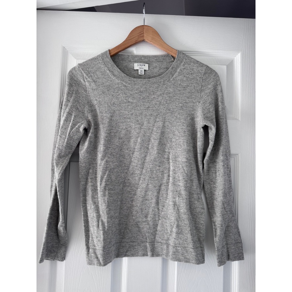 J. Crew Light Gray Crewneck Sweater